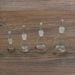 1pc Lab 5ml 10ml 20ml 25ml 50ml 100ml Glass Pycnometer Ball-shape Gravity Bottle Picknometer Laboratory Equipment Glassware
