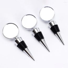 Jewellery Pouches 10pcs Blank Wine Stoppers Round Square Fit Handmade Dome Cabochon Clear Epoxy Sticker For Families And Bars Tool Making