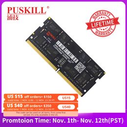 RAMs PUSKILL Memoria Ram DDR4 8GB 4GB 16GB 2400mhz 2133 2666mhz Sodimm Notebook High Performance Laptop Memory