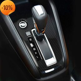 New For Nissan Kicks 2016-2020 ABS Carbon Fibre Gear Shift Box Cover Trim Sticker Decoration Frame Interior Accessories Car Styling