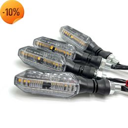 Nuovi indicatori di direzione per motociclette a 12 LED Indicatori di flusso d'acqua Frecce lampeggianti Lampade impermeabili per Honda Yamaha Hayabusa Cafe Racer