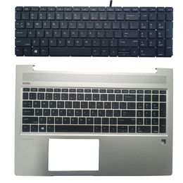 Frames New US Keyboard For HP ProBook 15 450 G6 455 G6 455R G6 450 G7 455 G7 455R G7 With Palmrest Upper Cover Case English Layout