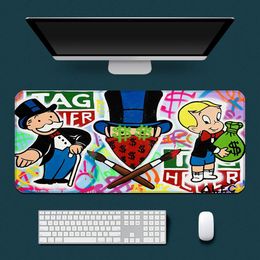 Rests Dollae Richie Rich Alec Monopoly Mousepad HD Printing Computer Gamers Locking Edge Nonslip Mouse Pad Keyboard PC Desk Pad