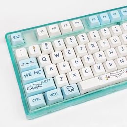 Accessories PBT XDA Keycaps Cinnamon Keycap For Cherry Mx Switch Jelly Luna 75 Zoom Mechanical Keyboard PBT Dye Sub English Personalised Key