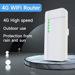 Routers GC112 Waterproof Outdoor 4G CPE Router CAT4 LTE WiFi Router 3G/4G SIM Card for IP Camera Outside WiFi Coverage