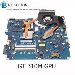 Motherboard NOKOTION For SAMSUNG R530 Laptop Mtherboard GT310M DDR3 Free cpu+Heatsink fit for Samsung RV510 R525 R523 Motherboard