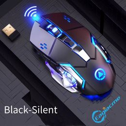 Mice A4 Professional Gaming Mouse 6 Keys 2.4Ghz Wireless Gamer Mouse For PC/Laptop Chargeable Silent Mouse For PUBG/Cs go/LOL