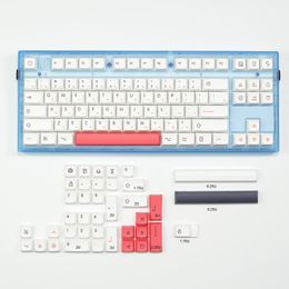 Accessories 126 Key Fendai PBT Sublimation Keycaps XDA Profile Fit 61/64/67/84/87/96/98/104 Layouts for Mechanical Keyboard