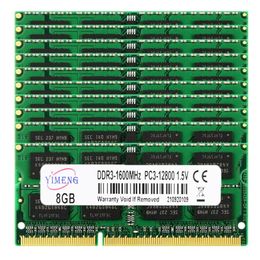 RAMs 10PCS DDR3 8GB 4GB 16GB laptop Ram 1066 1333 1600MHZ PC3 8500 10600 12800 DDR3L 204pin Sodimm Notebook memory