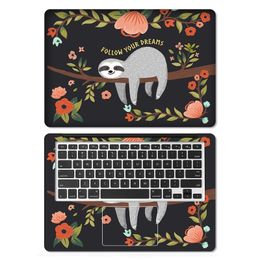 Skins Lovely Sloth Laptop Skin Sticker Cover 15.6 Notebook Stickers For 14 15 17.3 inch Macbook Lenovo HP Asus Acer DELL