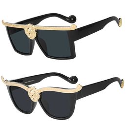 Sunglasses Classic Fashion Brand Outdoor Summer Designer wholesale Punk Men Women Magnificent Lion Shaped Authentic