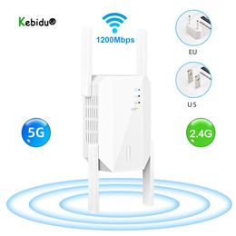 Routers 1200Mbps 2.4G 5G Wireless Wifi Repiter Wifi Amplifier Router Signal Long Range Extender 300Mbps wifi repeater Router Office Home