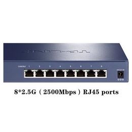 Switches Tplink tlsh1008 ethernet network switch all 8*2.5Gbps RJ45 ports 2.5gbps2.5g 2500mbps 2.5 gigabit 2.5gb Plug and Play