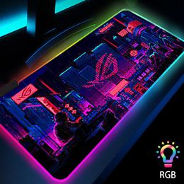 Rests Rgb Xl Mouse Pad with Backlight Neon Lights Led Gamer Accessories Deskmat Rgb Mouse Mat Game Mats Mousepad 40x90 Luminous Carpet