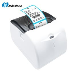 Printers Milestone Small Label Printer Mobile Impresora Termica Cash USB Blue 58mmThermal Multi Receipt Printer Sticker Wireless Andro