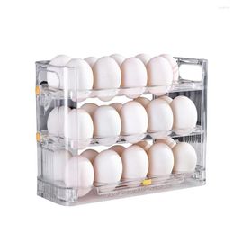 Storage Bottles Attractive Countertop 30 Slots Fridge Egg Holder Tray Anti-slip Timed Storing