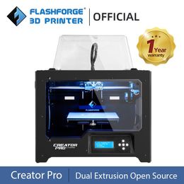 Scanning Flashforge Creator Pro DIY 3D Printer Dual Extruder Open Source for Maker Use Build Volume 227*148*150mm Multicolor Printing