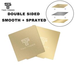 Scanning Twotrees Upgrade Double Sided PEI Spring Steel Sheet (Textured+Smooth) With Magnetic Base 220/235/310mm 3D Printer Parts Hot Bed