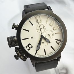 Top Sell watches automatic wristwatch men sport watches rubber strap 50mm 04336Q