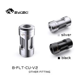 Purifiers Bykski Metal Filter Split Water Cooling System Double Inner G1/4" Thread Connector Fitting Accessories Black Silver /BFLTCUV2