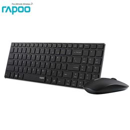 Combos Rapoo 9300M 4.9mm Ultra Slim Portable Mute Wireless Keyboard and Mouse set