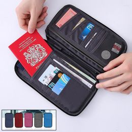 Storage Bags Travel Passport Document Bank Card Bag Waterproof Women's Wallets Multi-function Men