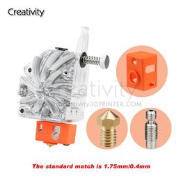 Scanning Ender3 Short Distance Printing 3D printer parts NFWIND V6 Bowden Double Gear Drive Extruder With Nozzle Throat