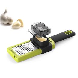 Other Kitchen Tools Stainless Steel Garlic Crusher Ecofriendly Rotary Ginger Cheese Grinder Gadgets Drop Delivery Home Garden Dining Dhhvw