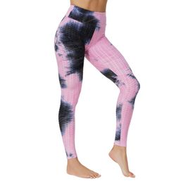 Leggings Sexy Tie Dye Ink Leggings Women High Waist Anti Cellulite Push Up Tights Gym Workout Fitness Running Butt Lifting Yoga Pants