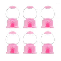 Storage Bottles 6pcs Gumball Machine 3. Inch Candy Dispenser Bubble Bank For Kids Party Favours ( )