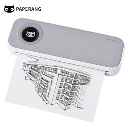 Printers Paperang F2S A4 Portable Thermal Printer 300dpi Wireless BT Printer Support 4/8inch Compatible with Android OS Window Mac System