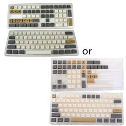 Accessories 125pcs Glossy Keys PBT Custom Dye Sublimation XDA Profile Keycaps for Mechanical Keyboard MX Switch GK61 64 84 96 Layout