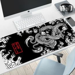 Pads Mouse Pad Large Mouse Mat Laptop Japanses Dragon Desk Mats 80x30cm Computer Gamer Keyboard Deskpad Mousepad Dragon Carpert