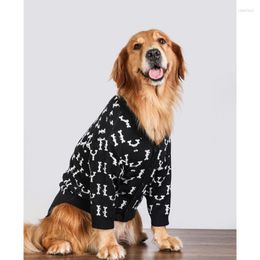 Dog Apparel Large Clothes Autumn And Winter Warm Sweater Labrador Doberman Malinois Accessories Supplies
