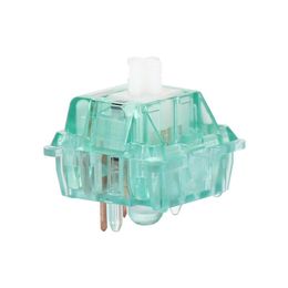 Accessories DUROCK Shrimp Silent Tactile Switch T1 for Mechanical Keyboard 67g Bottom Out 5 Pins Transparent Green Color RGB Pre Lubed