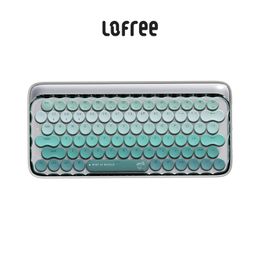 Combos Lofree Peacock 79keys Bluetooth Wireless Mechanical Keyboard Mouse Usb Backlit Keyboard and Mouse Gamer Kit for Pc Diy Desktop