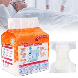 Adult Diapers Nappies 10pcs Bag Disposable Elderly Diaper Breathable Water Absorption Nursing Urine Mat Bedridden Health Care 230526