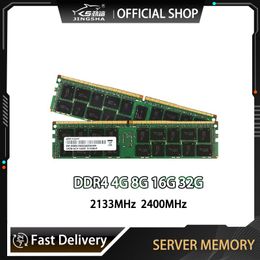 RAMs JINGSHA DDR4 ECC REG Memory 4GB 8GB 16GB 32GB RAM 2133MHZ 2400MHZ Server Memory Support X99 Motherboard And X99dual Main Board