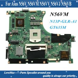 Motherboard High quality N56VM For Asus N56V N56VM N56VV N56VJ N56VB Laptop motherboard GT635M 2GB N13PGLRA1 100% tested