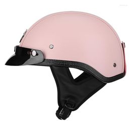 Motorcycle Helmets Motorbike Helm For Adults DOT Approved Motocross Moto Bike Half Face Helmet
