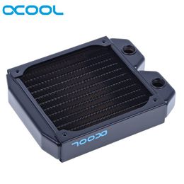 Cooling Original Alphacool ST30 Computer Case Copper 120mm Copper Radiator Black Suit 12cm Fan 30mm Thickness