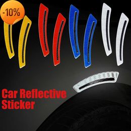 New 2Pcs Car Safety Warning Sticker Mark Car Reflective Stickers Tape Reflective Strips Exterior Accessories