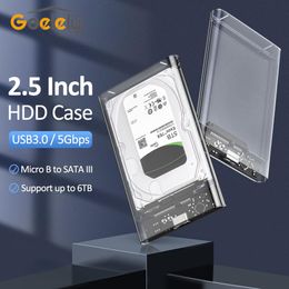 Enclosure Goelely USB3.0 External HDD Case 2.5 Inch Hard Drive Enclosure Fast 5Gbps USB to Micro B SATA HDD SSD Hard Drive Case for Laptop