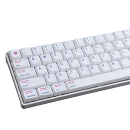 Accessories GMK Marshmallow Keycaps 132 Keys XDA Profile DyeSublimation Japanese PBT Keycaps for MX Switch Mechanical Keyboard