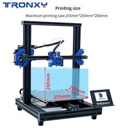 Scanning TRONXY XY2 Pro 3D Printer Upgraded Rapid Heating Auto Levelling Resume Power Failure Printing TPU Filament Titan