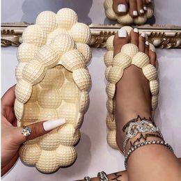 Sandals Flip flops Bubble Shoes Summer New Fashion Open Toe Slippers Women Wear Massage Indoor Sandals Beach 230417