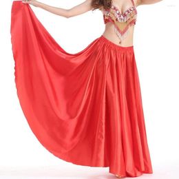 Stage Wear 10Styles Long Belly Dance Skirt Spanish Dancing Shining Satin Show Costume Sun For Women Accessory