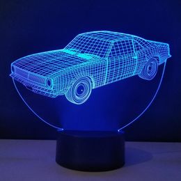 Night Lights Lampara Decoration Car Table Lamp Methacrylate Plate Lumineuse Led Desk Lampen Energy-Saving Ambient BulbingNightNight