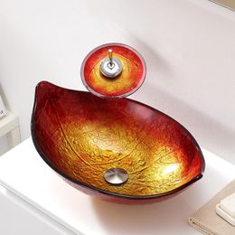 Bathroom Sink Faucets Glass Washbasin Personalised Art Basin Above Counter Small