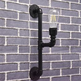 Wall Lamp Vintage Water Pipe Lights Personalised Decoration Lamps Loft Industrial Warehouse Fixtures Lighting Edison Bulbs